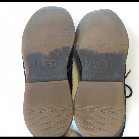 UGG 'Via Lungarno' Black Suede Chukka Boot 12 EUC - Picture 10 of 11